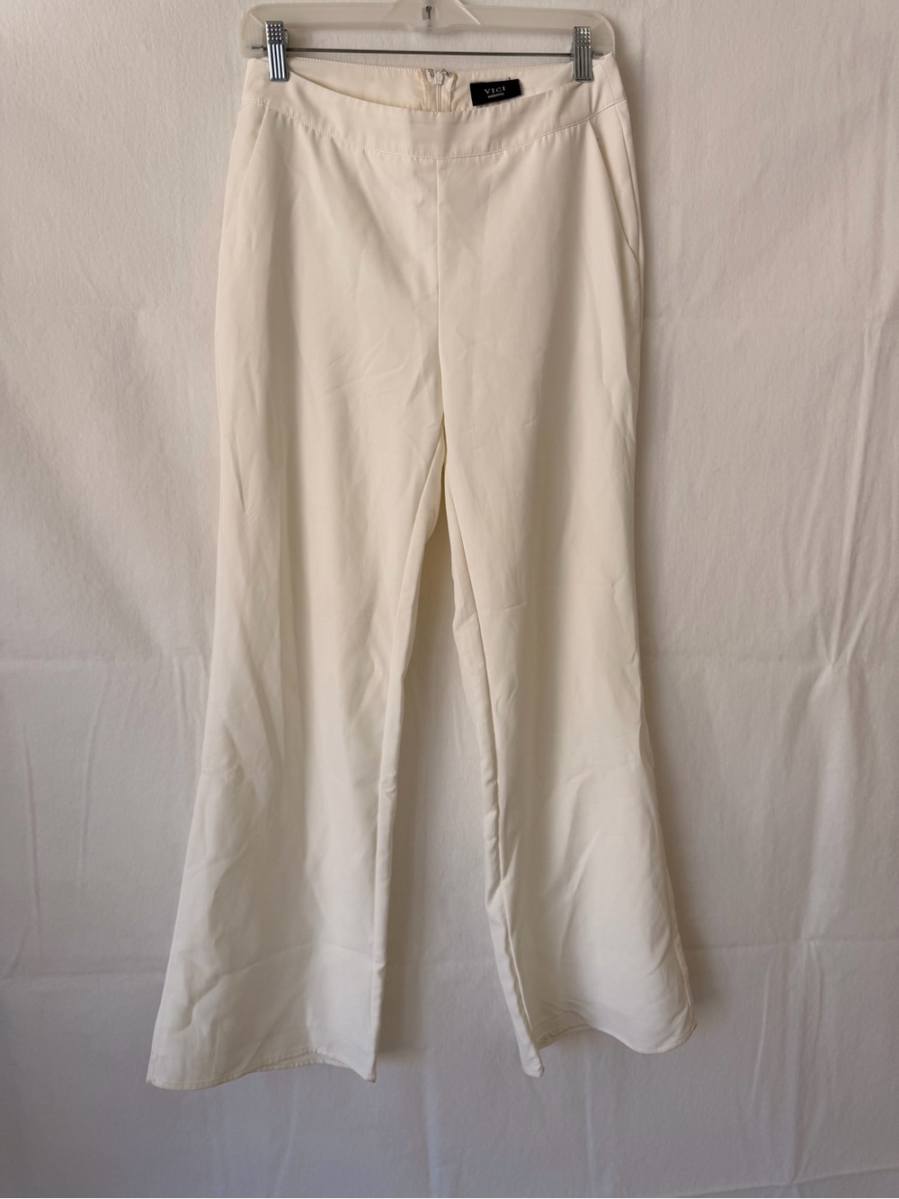 Vici Cream High-Rise Wide Leg Pants Sz Medium-Work Wear
